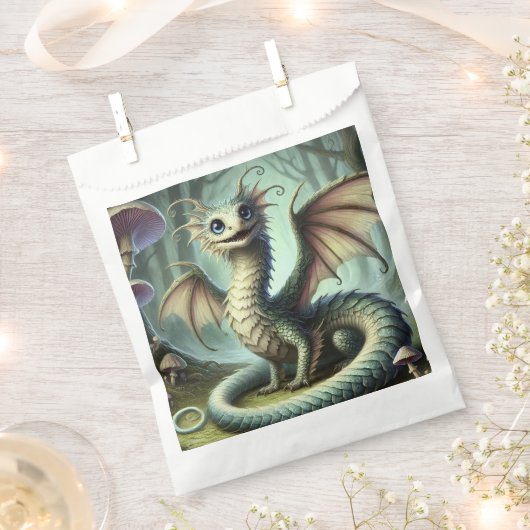 Sachets En Papier Dragon Jabberwocky Cute Imaginaire Créature Art (Coupé)