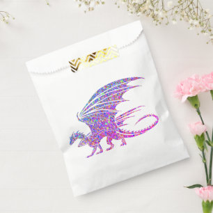 Sachets En Papier Dragon Mosaïque Pourpre Incroyable