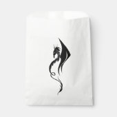 Sachets En Papier Dragon tribal noir blanc (Devant)