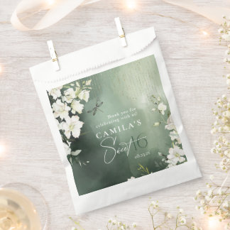 Sachets En Papier Dragonfly Floral Sweet 16 Merci ID1310