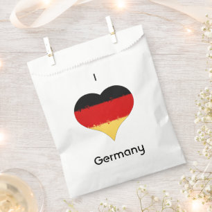 Sachets En Papier Drapeau allemand I Heart Allemagne