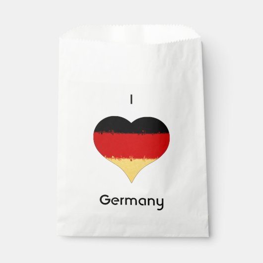 Sachets En Papier Drapeau allemand I Heart Allemagne (Devant)