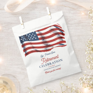 Sachets En Papier Drapeau américain moderne 4 juillet retraite de l'