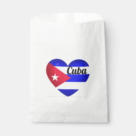 Sachets En Papier Drapeau cardiaque cubain (Devant)