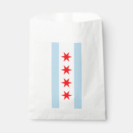 Sachets En Papier Drapeau de Chicago (Devant)