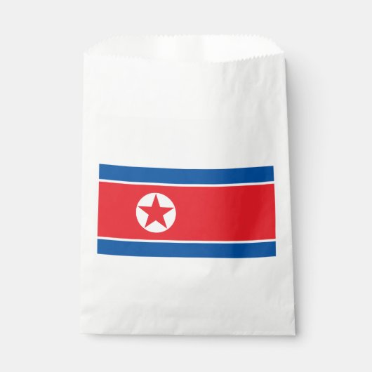 Sachets En Papier Drapeau de la Corée du Nord (Devant)