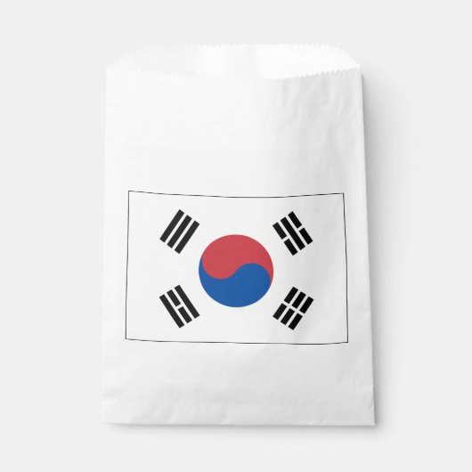 Sachets En Papier Drapeau de la Corée du Sud (Devant)