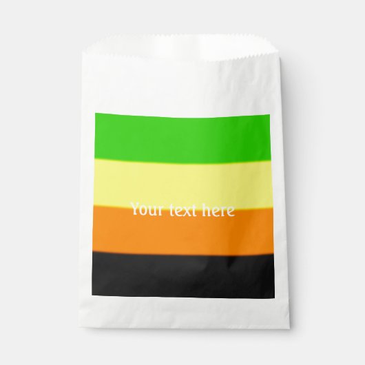 Sachets En Papier Drapeau de la Fierté Aromantique (Devant)