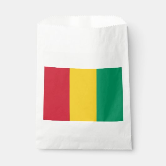 Sachets En Papier Drapeau de la Guinée (Devant)