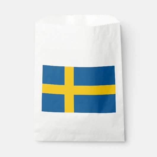 Sachets En Papier Drapeau de la Suède (Devant)
