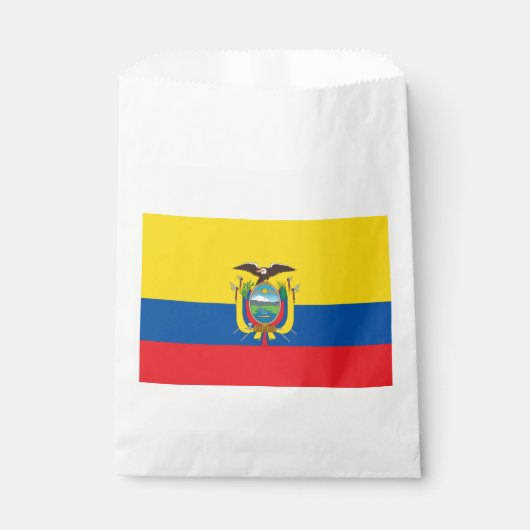 Sachets En Papier Drapeau de l'Équateur (Devant)