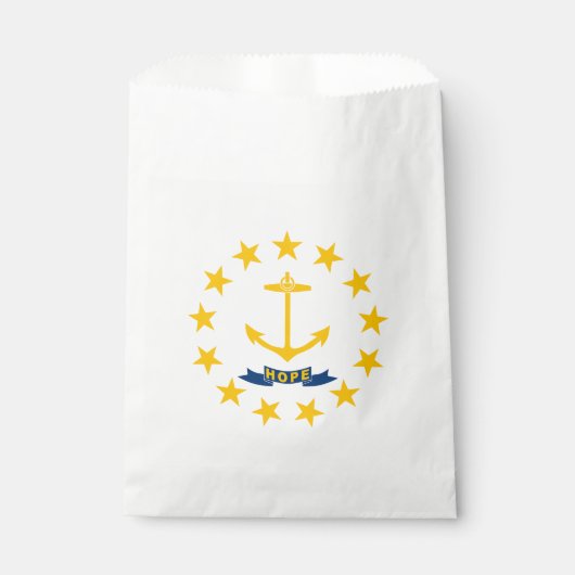 Sachets En Papier Drapeau de l'État de Rhode Island (Devant)