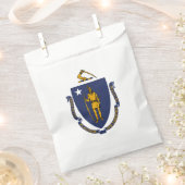 Sachets En Papier Drapeau de l'État du Massachusetts (Coupé)