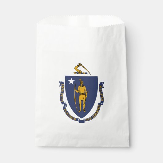 Sachets En Papier Drapeau de l'État du Massachusetts (Devant)