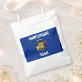Sachets En Papier Drapeau de l'État du Wisconsin (Coupé)