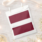 Sachets En Papier Drapeau de Lettonie (Coupé)