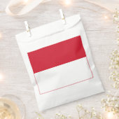 Sachets En Papier Drapeau de Monaco (Coupé)