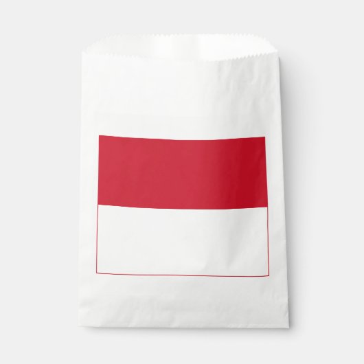Sachets En Papier Drapeau de Monaco (Devant)