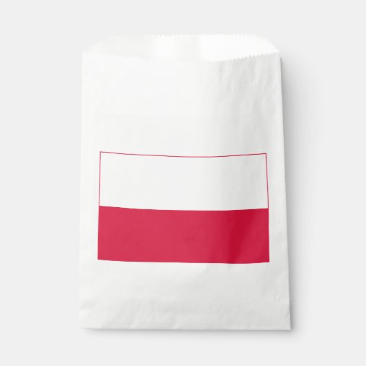 Sachets En Papier Drapeau de Pologne (Devant)