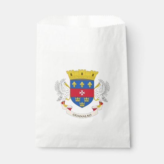 Sachets En Papier Drapeau de Saint-Barthélemy (Devant)