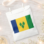 Sachets En Papier Drapeau de Saint-Vincent (Coupé)