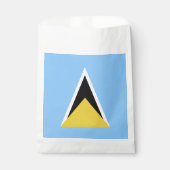 Sachets En Papier Drapeau de Sainte-Lucie (Devant)