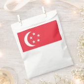 Sachets En Papier Drapeau de Singapour (Coupé)