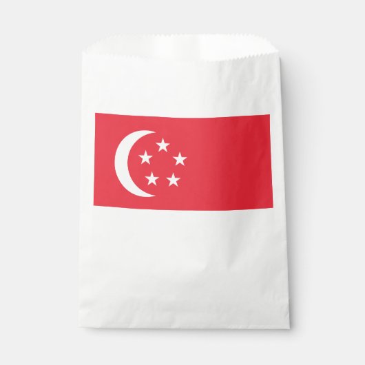 Sachets En Papier Drapeau de Singapour (Devant)