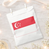 Sachets En Papier Drapeau de Singapour (Coupé)