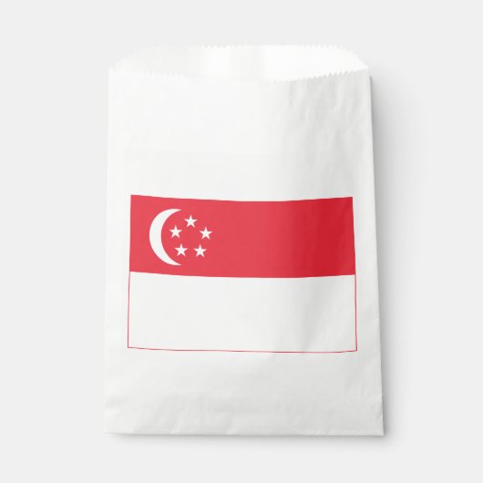 Sachets En Papier Drapeau de Singapour (Devant)