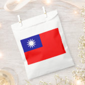 Sachets En Papier Drapeau de Taïwan (Coupé)