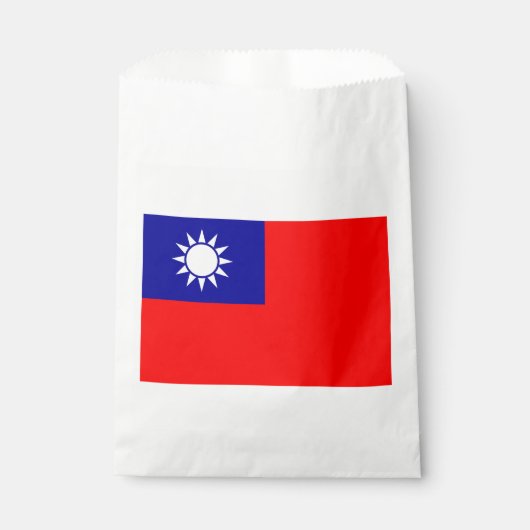 Sachets En Papier Drapeau de Taïwan (Devant)