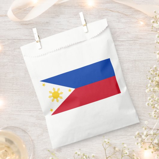 Sachets En Papier Drapeau des Philippines (Coupé)