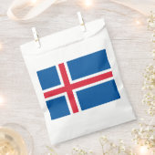 Sachets En Papier Drapeau d'Islande (Coupé)