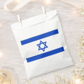 Sachets En Papier Drapeau d'Israël (Coupé)