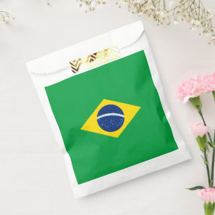 Sachets En Papier Drapeau du Brésil