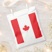 Sachets En Papier Drapeau du Canada (Coupé)