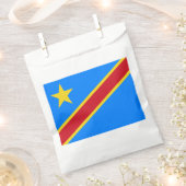 Sachets En Papier Drapeau du Congo Kinshasa (Coupé)