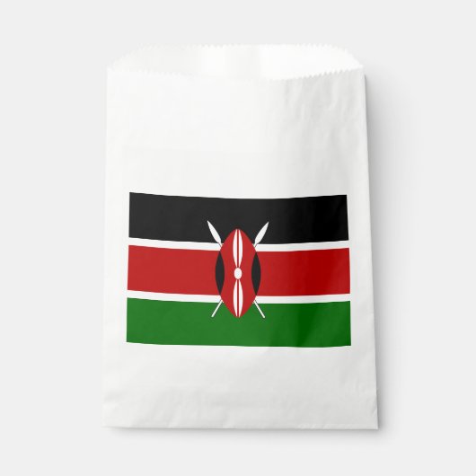 Sachets En Papier Drapeau du Kenya (Devant)