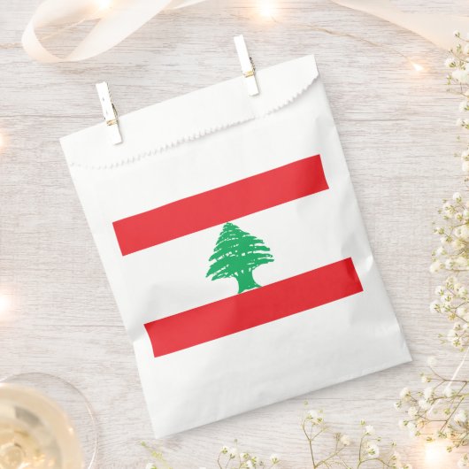 Sachets En Papier Drapeau du Liban (Coupé)