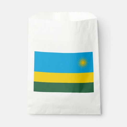 Sachets En Papier Drapeau du Rwanda (Devant)