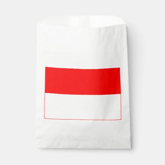 Sachets En Papier Drapeau Indonésie (Devant)