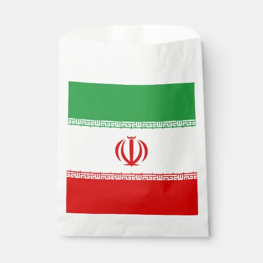 Sachets En Papier Drapeau Iran (Devant)