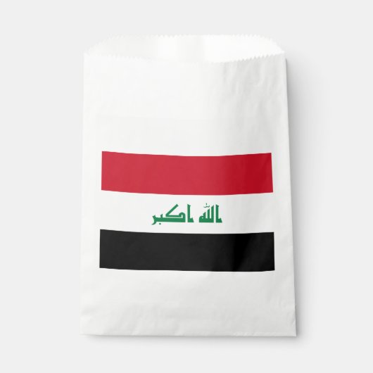 Sachets En Papier Drapeau Iraq (Devant)
