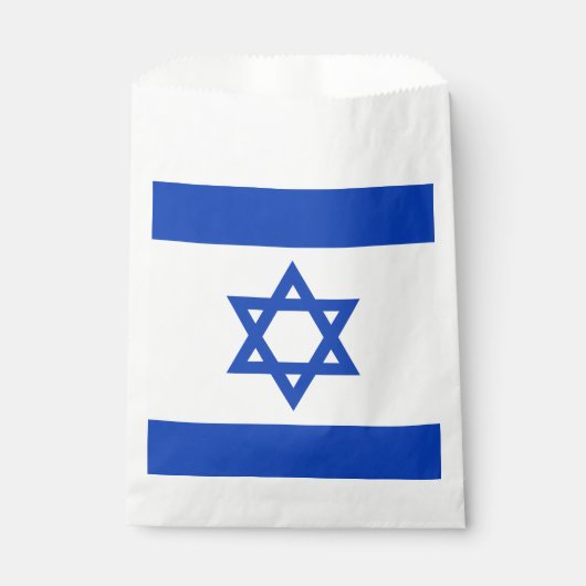 Sachets En Papier Drapeau Israël (Devant)