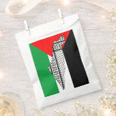 Sachets En Papier Drapeau palestinien et carte avec Motif Keffiyeg (Coupé)