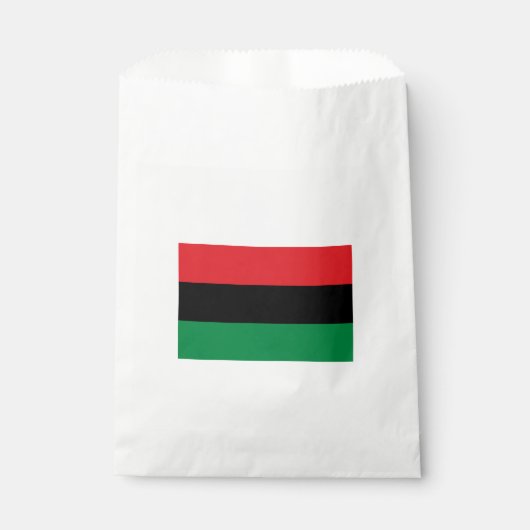 Sachets En Papier Drapeau panafricain (Devant)