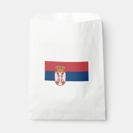 Sachets En Papier Drapeau serbe (Devant)