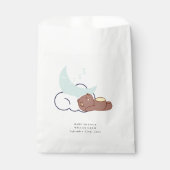 Sachets En Papier Dreamy Little Bear Cloud Et Star Baby shower (Devant)