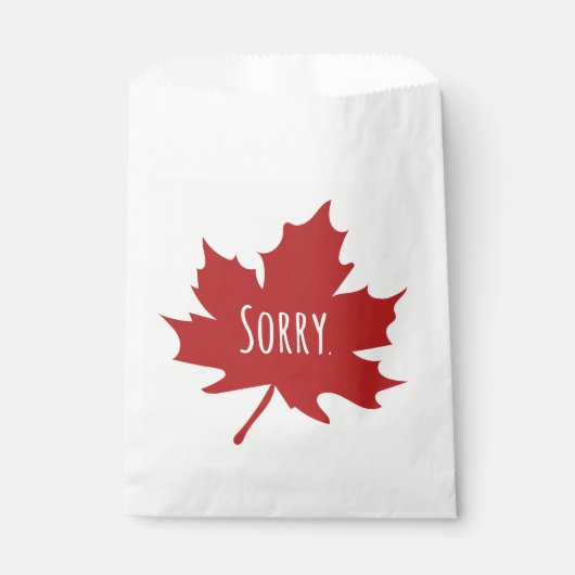 Sachets En Papier Drôle Canadien (Devant)